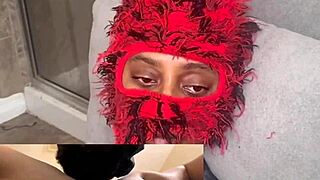 pretty ebony babe loses no-moan game as pussy gets eaten to squirt