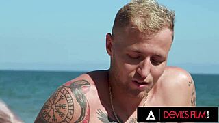 Adira allure takes two big cocks in bisexual threesome double penetration fun