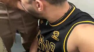 fiery redhead delivers hot load in toilet mouth