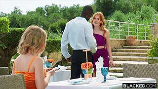 Blacked VIP Jia and BFF Lily Carter share two throbbing BBCS riding deepthroat doggystyle at luxury hotel