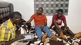 teacher and classmates gang up running a train on petite student fucking her raw in classroom orgy