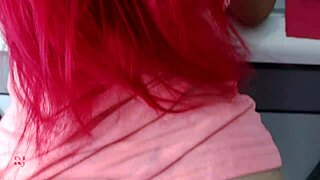 Latina Fingers Big Pussy While Washing Dishes Kitchen