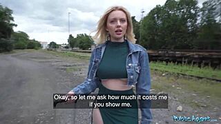 Big Ass Blonde Ruby Lee Blows in Public POV Quickie