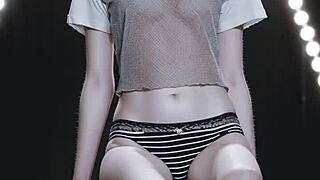 AI Girls Strut Lingerie and Bare Feet at Sexy Show!