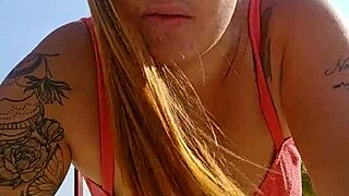 damn, flashing my hot body on the beach gets these african guys so hard and horny