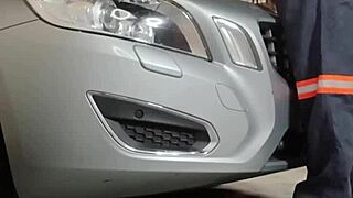 bellajames' tight pussy ripped open by mechanic bellarose in car