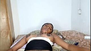 damn this african black teen slut's wet pussy takes those brutal backshots like a champ