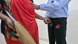 Maid's Secret Handjob Leaves Security Begging for More Release