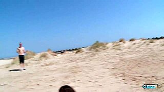 did anal fingering at the beach get this brunette so horny they fucked at home too?