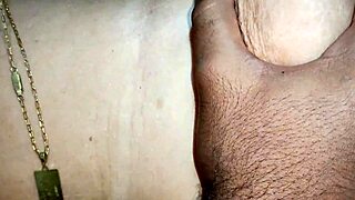 Sexy milf neighbor blows hot load with condom