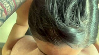 that gorgeous petite latina 18+ gets facefucked hard pukes then rides puke-covered cock rough