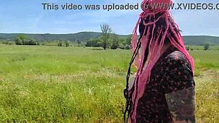 Unknown Field Stranger Begs for Secret Outdoor Pounding