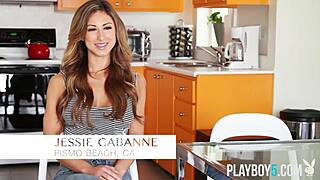 amazing playboy milf jessie cabanne strips teasing big boobs huge tits softcore ass undressing solo