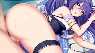 Sensual princess connect Mifuyu takes deep creampie sex pounding