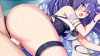 Sensual princess connect Mifuyu takes deep creampie sex pounding