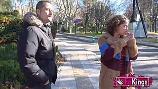 elena de la vega prowls streets for curvy stallion ride outdoors