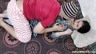 indian couple goes hard in homemade milf wife fucking session