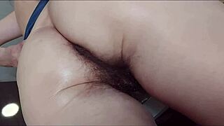 wanna see my toy stretch this milf's hairy wet pussy lips wide open?
