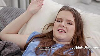 Step Cousin Teases with Puffy Nipples Till Cash Cowgirl Ride