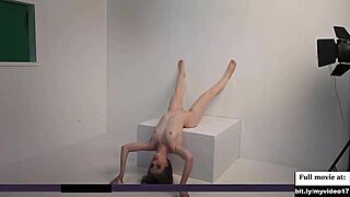 blond teen poses nude in hot photoshoot deepthroat tease