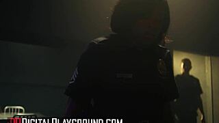 Police Officer Nicole Kitt Bent Over Desk Pounded Missionary Doggystyle In Room