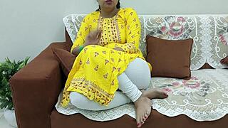 indian stepmom seduces stepson for dirty hindi fuck talk!