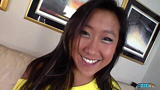 damn this confident asian babe takes huge cum load all over her pretty face 💦😍