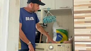 wife flashes big pussy lips with hubby watching nearby exhibitionist fun