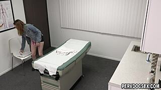 fuck me doctor!! horny ebony patient samantha fingers pussy with liv & jay 😩💦