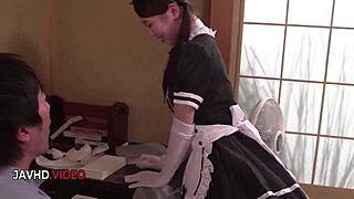 heart pounding as hot asian maid surrenders to group's wild hardcore lust