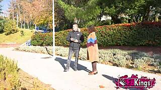 elena de la vega prowls streets for curvy stallion ride outdoors