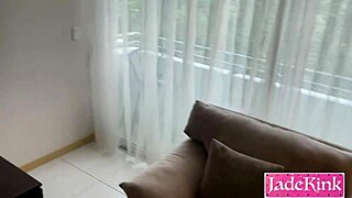 Businessman Blackmails Petite Blonde Secretary into Rough Face Fucking Orgy