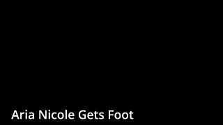 ever wondered how tattooed aria nicole's barefoot toes get tickled during doctor foot massage close-up?