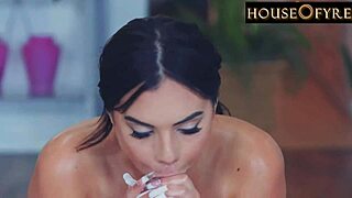 houseofyre violet starr nympho slurps and rides cock pov sloppy crazy