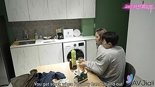 Naughty chinese girl begs for brutal hardcore pounding