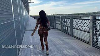 Monster bbc rips clothes bends wet pussy over memphis river doggystyle