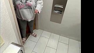 TikToker La Paisa pauses live stream for hardcore hotel bathroom doggystyle quickie with chubby latina fan's big tits bouncing