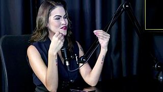 Reh Queen Skips Vibrators For Voyeur's Sheer Red Tease