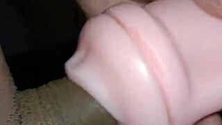 close-up of kissy sucking cock deepthroat then mamada by vagina with cumshot creampie on desk