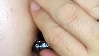 sparklybbw plugs fat ass deep in anal play