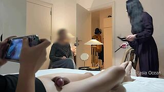 ever wonder why stepmom flashes her wet pussy while hubby's relaxing?