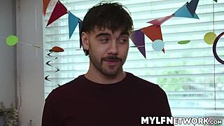 Liv's Stepsons Nade Nick Tony Bet and Pound Her Birthday Wet Dream