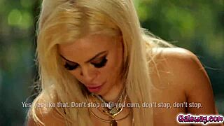 la luna loves licking and tribbing big tit gals hard