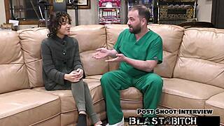 Tears of joy as Brooklyn Rossi Sucks Cock, Gets Fucked Doggy and Blasted with Cum Load