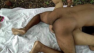 indian milf with huge ass gets outdoor fucked in jungle by stranger viral video