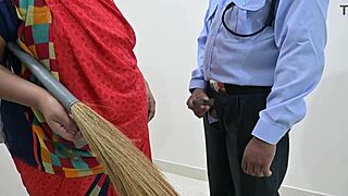 Maid's Secret Handjob Leaves Security Begging for More Release