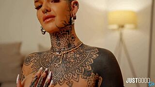 Stefani Marz skips tattoos for fresh dick pounding in rough cowgirl bliss