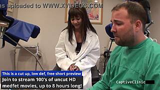 eliza sheilds spreads her curly asian pussy in latex gloves backstage