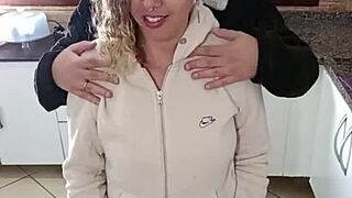 hey stepdad, you ripped my clothes to lick this mature ass and natural tits?!