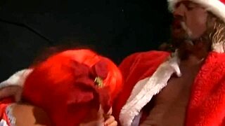 Babe Sucks Cock for Christmas Oral Delight